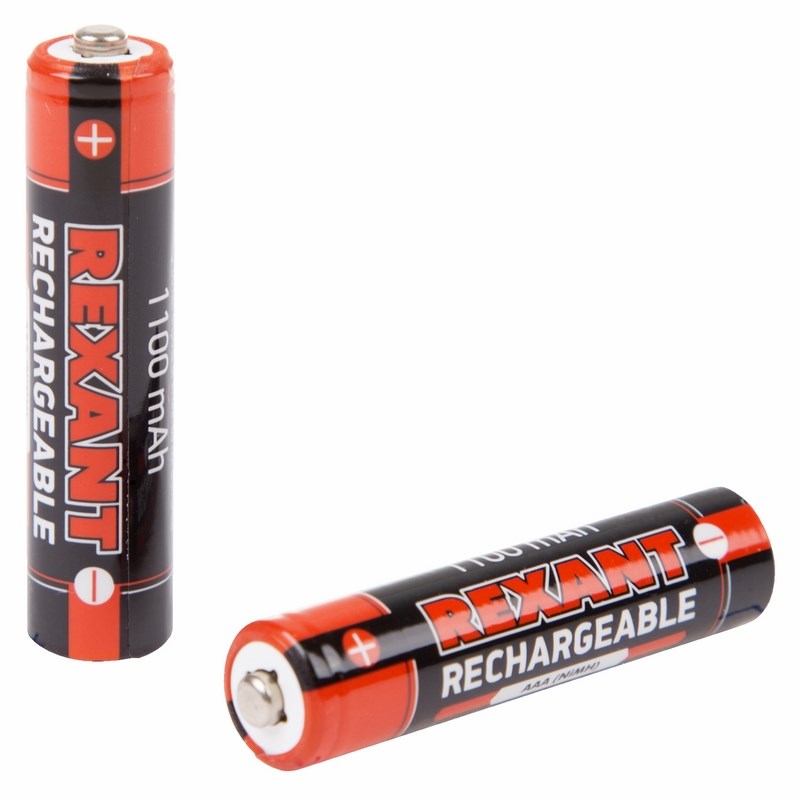 Аккумулятор Ni-MH AAA 1.2V 1100мАч (мизинчик) блистер 2 шт. REXANT (2/56/672)