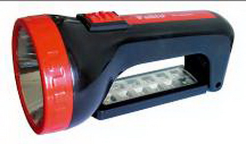 Фонарь SMARTBUY SBF-303-K, черный, аккумуляторный, 2 в 1 1W+12 SMD (1/120)