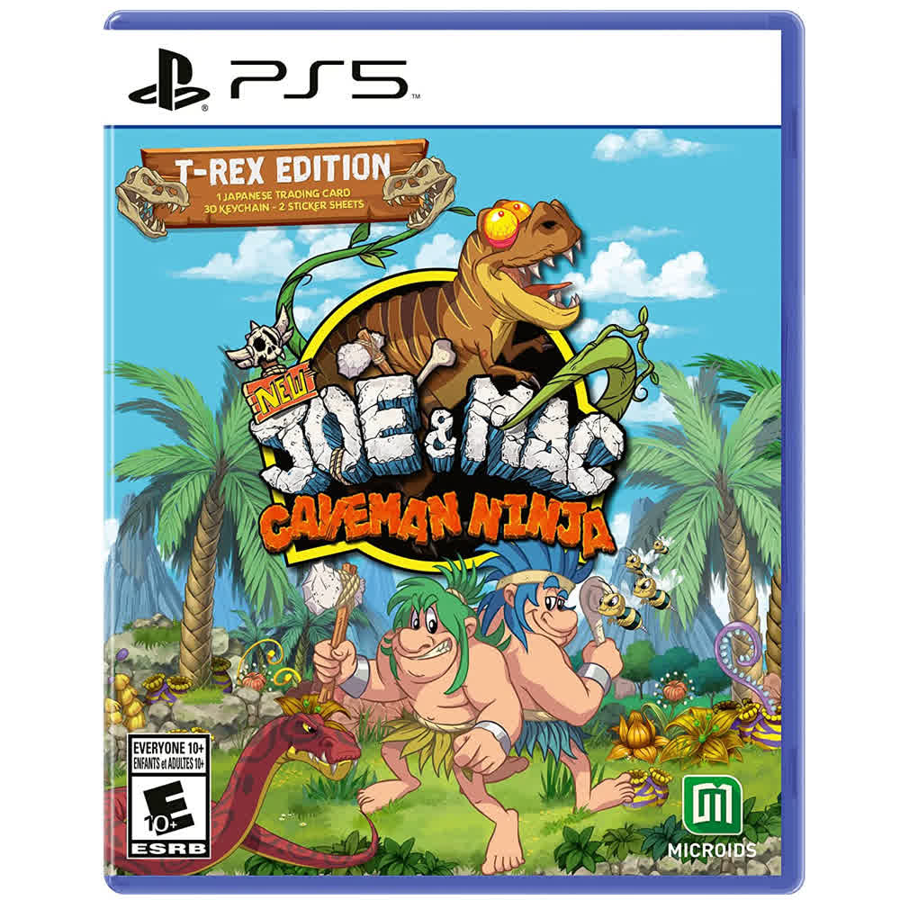New Joe & Mac: Caveman Ninja - T-Rex Edition [PS5, русские субтитры]