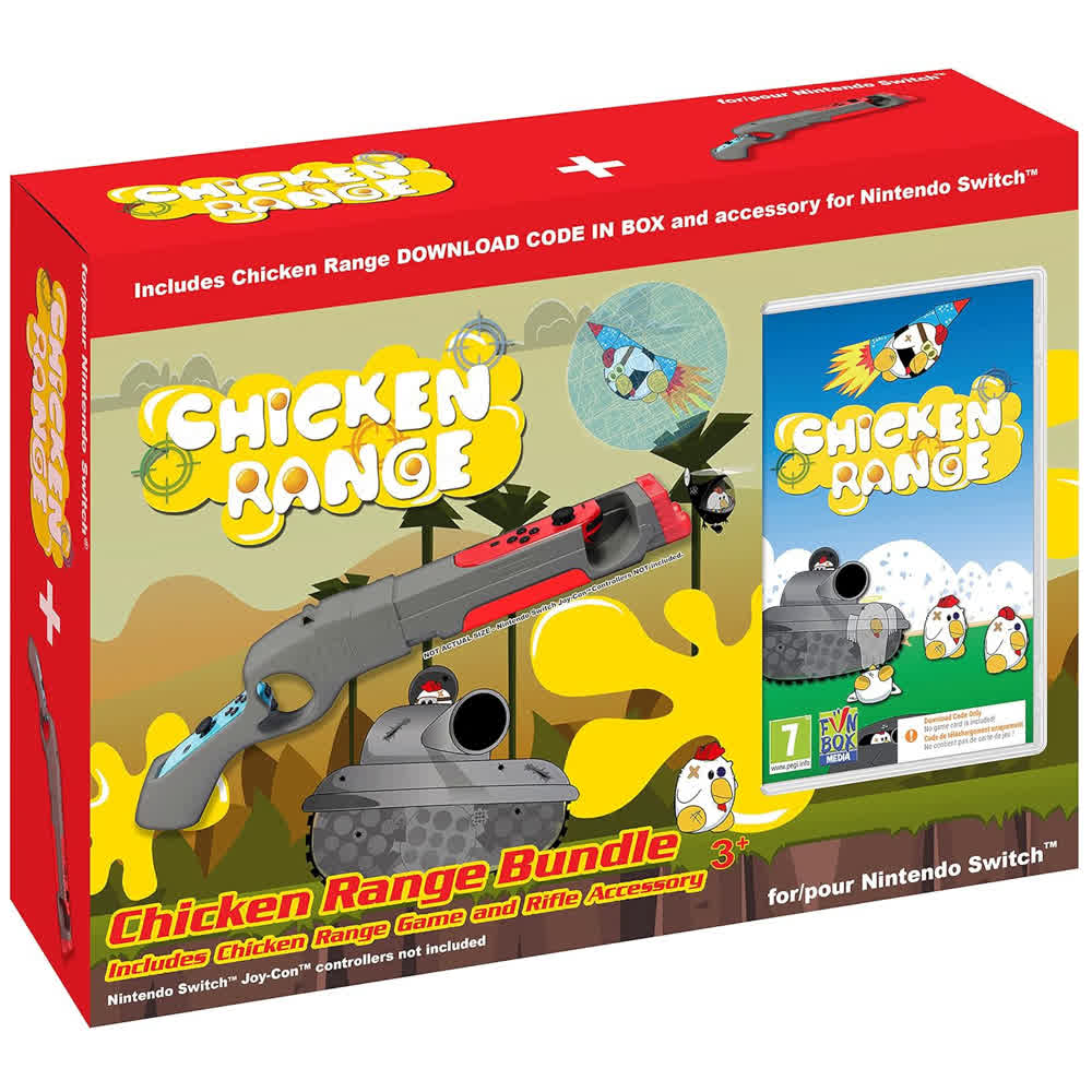 Chicken Range Game Bundle + Rifle Access (Code in a Box) [Nintendo Switch, английская версия]