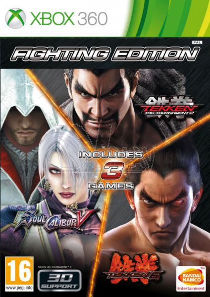 Fighting Edition (Tekken 6, Soul Calibur 5, Tekken Tag Tournament 2) [Xbox 360, русские субтитры]