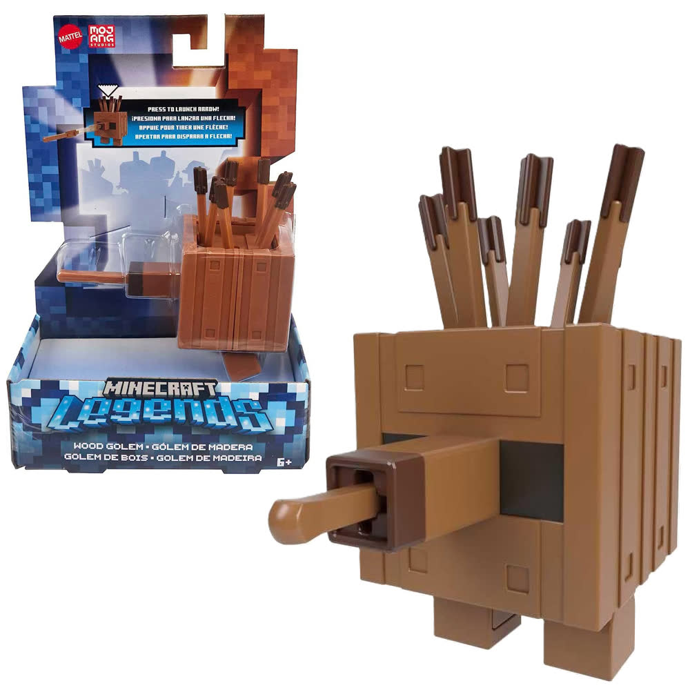Экшн-фигурка Minecraft Legends - Wood Golem (GYR82), 8.26 cm