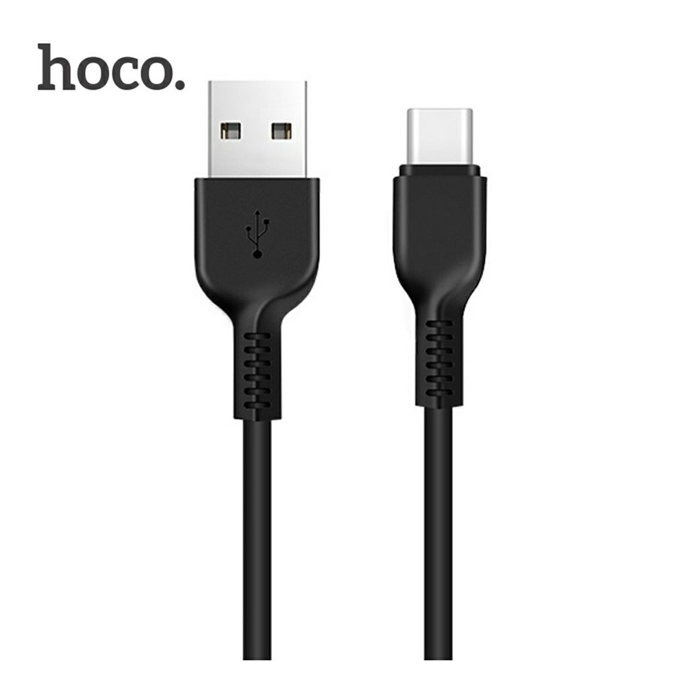 Кабель USB - Type-C HOCO X20, 2.0м, круглый, 3.0A, силикон, цвет: чёрный (1/30/300)