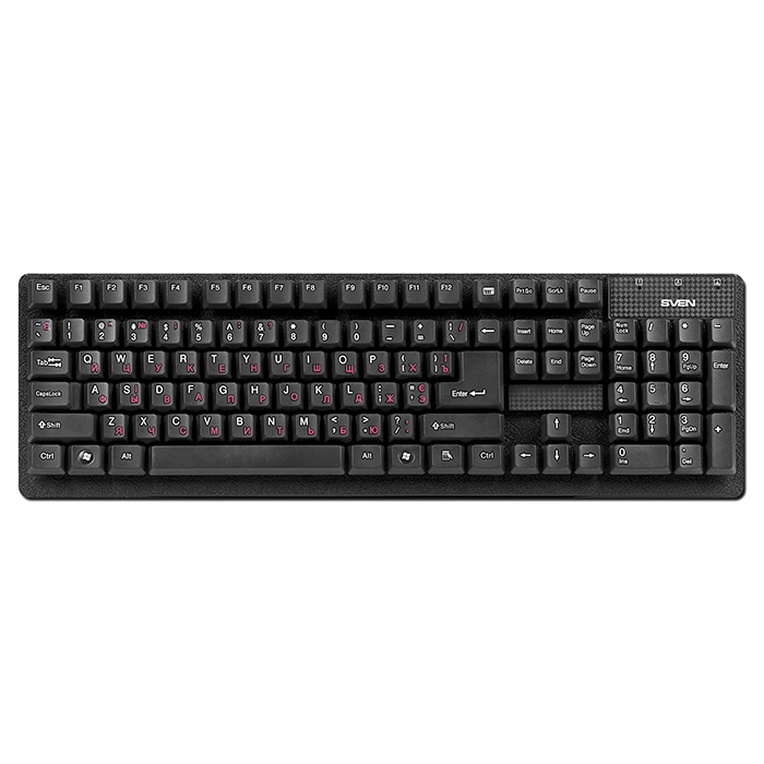 Клавиатура проводная SVEN Standard 301 USB чёрная