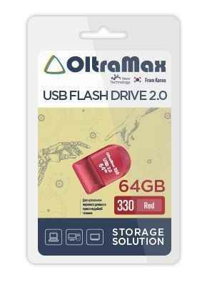 USB  64GB  OltraMax  330  красный