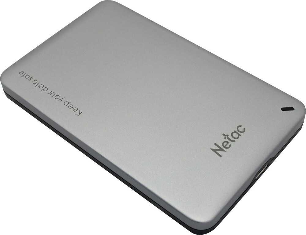 Внешний корпус Netac WH12 для HDD/SSD, 2.5", алюминий серебро (USB 3.0 / Type C /Type C)