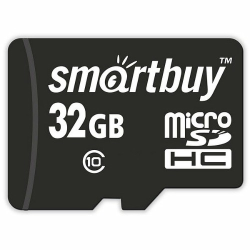 MicroSD  32GB  Smart Buy Class  10 + SD адаптер