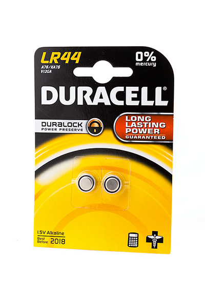 Элемент питания DURACELL  LR44  BL2  (2/20/200/14400)