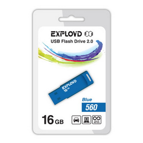 USB  16GB  Exployd  560  синий