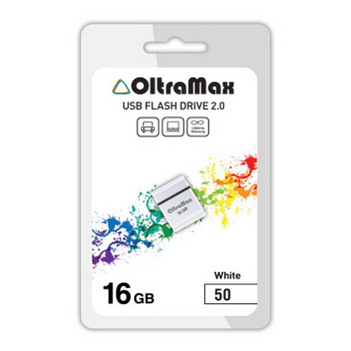USB  16GB  OltraMax   50  белый