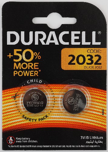 Элемент питания DURACELL  CR 2032  BL2   (2/20/200/29400)