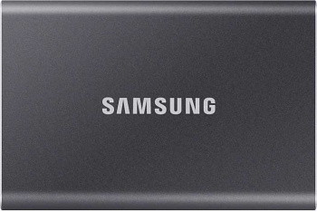 Внешний SSD  Samsung  2 TB  T7 Portable, чёрный, USB 3.2 (USB 3.2/Type C)
