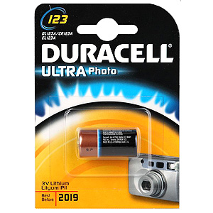 Элемент питания DURACELL  CR 123  BL1  LITHIUM  (1/10/50/5400)