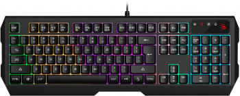 Клавиатура проводная игровая A4TECH Bloody B135N черный USB Multimedia LED (подставка для запястий)