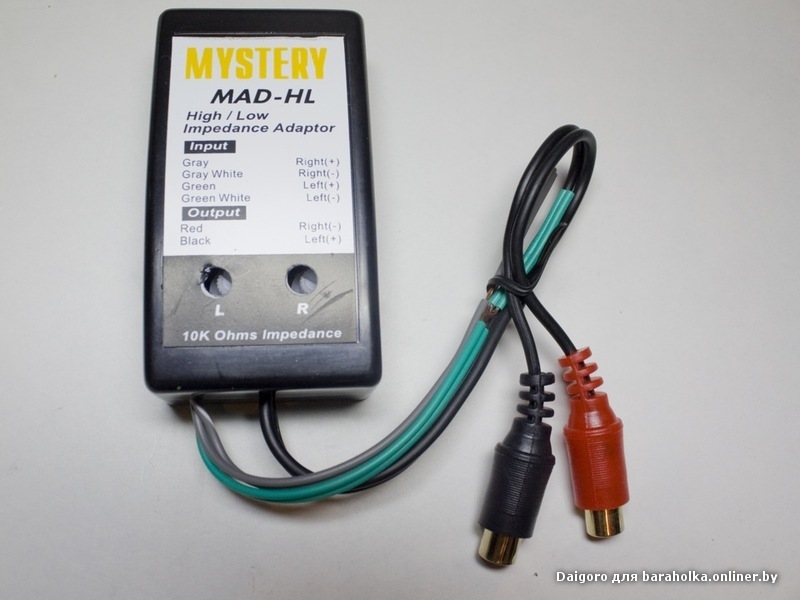 MYSTERY MAD HL линейный преобр акуст выходов в RCA