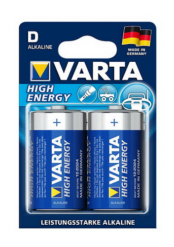 Элемент питания VARTA  LR20 LONGLIFE POWER   (2 бл)  (2/20/100)